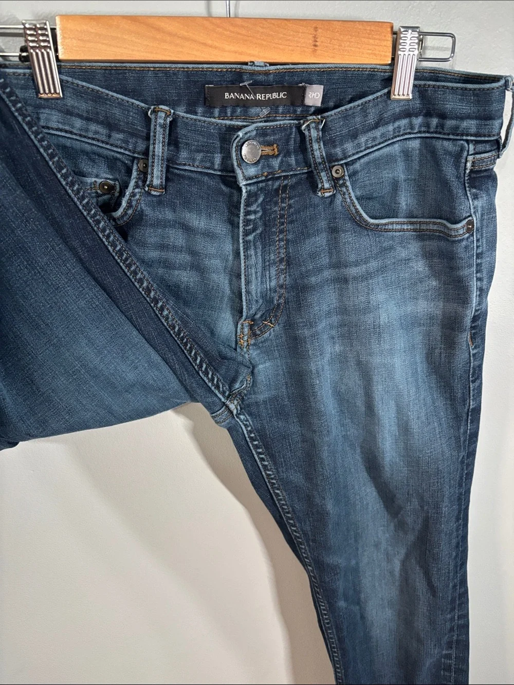 Banana‎ Republic jeans men’s size 32 waist blue slim well worn and comfy